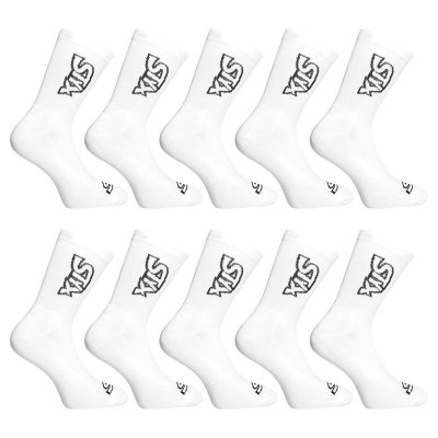 Styx 10PACK ponožky vysoké bílé (10HV1061) L