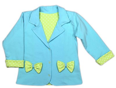 Nicol Kabátek/sáčko KVĚTINKA - sv. modrá, vel. 98