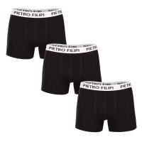 Pietro Filipi 3PACK pánské boxerky černé (3BCL003) L