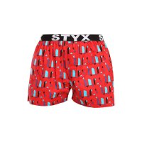 Styx Pánské trenky art sportovní guma obrazce (B1659) XL