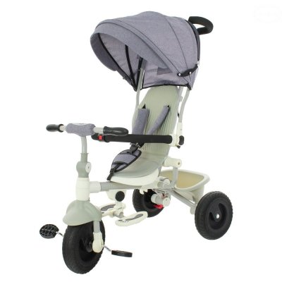 EURO BABY Dětská tříkolka - šedá