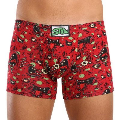 Styx Pánské boxerky long art klasická guma zombie (F1451) L
