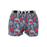 Styx Pánské trenky art sportovní guma fight (B1556) L