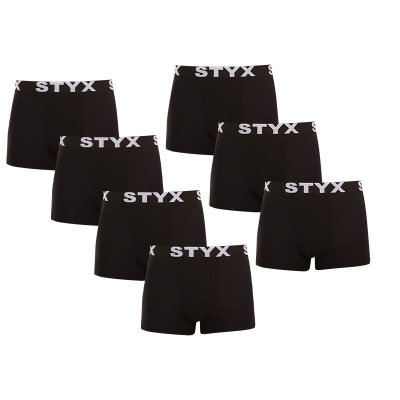 Styx 7PACK pánské boxerky sportovní guma černé (7G960) L