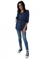 Be MaaMaa Těhotenská tunika kr. rukáv - granát, vel. L