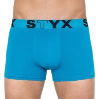 Styx Pánské boxerky sportovní guma nadrozměr světle modré (R969) 5XL