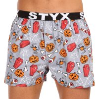 Styx Pánské trenky art sportovní guma Halloween rakve (B1752) M