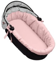 Baby Nellys Bavlněná vložka do kočárků/koše s pěnovou matrací, , pudrově růžová