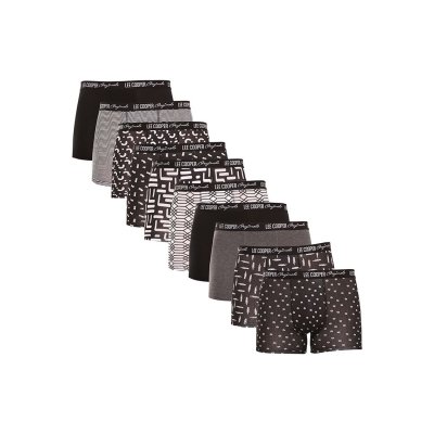 Lee Cooper 10PACK pánské boxerky vícebarevné (LCUBOX10P0102-1440169) M
