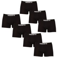 Nedeto 7PACK pánské boxerky černé (7NB001b) L