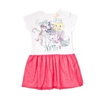 Nicol Dětské šaty , Mořská víla - červeno/bílé, vel. 128