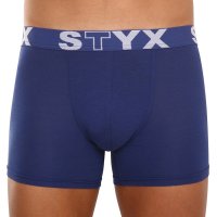 Styx Pánské boxerky long sportovní guma tmavě modré (U968) XXL