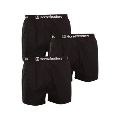 Horsefeathers 3PACK pánské trenky Frazier black (AM096A) XXL