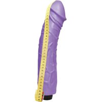 Gelový vibrátor XXL Violet (36 cm)
