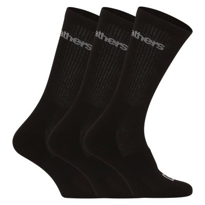 Horsefeathers 3PACK ponožky černé (AA1077A) L