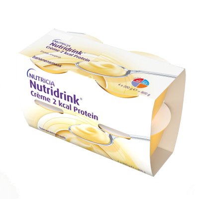 Nutridrink Creme 2 kcal Protein s příchutí banánovou 4x200 g