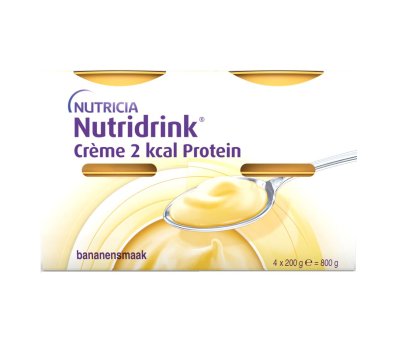 Nutridrink Creme 2 kcal Protein s příchutí banánovou 4x200 g