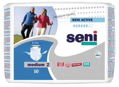 Seni Active Medium 10 ks inkont. plenk. kalhotky