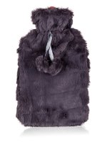 Calme Termofor Plush 2 l zahřívací láhev černá