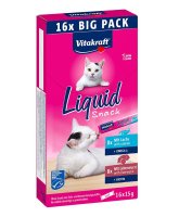 Vitakraft Liquid Snack MP játrovka + losos 16x15 g Vitakraft Liquid Snack MP játrovka + losos 16x15 g