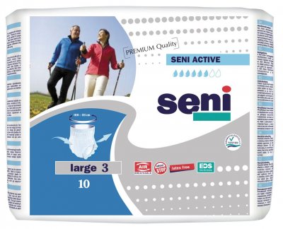 Seni Active Large 10 ks inkont. plenk. kalhotky