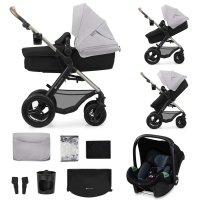 Kinderkraft Kočárek kombinovaný Moov 2 Air 3v1 Moonlight Grey