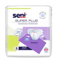 SENI SUPER PLUS SMALL KALHOTKY ABSORPČNÍ PRODYŠNÉ NOČNÍ, BOKY 55-80CM,21