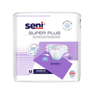 SENI SUPER PLUS MEDIUM KALHOTKY ABSORPČNÍ PRODYŠNÉ NOČNÍ, BOKY 75-110CM,2