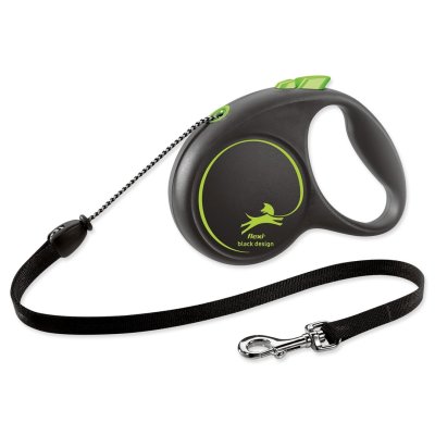 Flexi Black Design M lanko 5m  zelená do 20kg