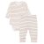 MBaby Zavinovací žebrované body + tepláčky, 2D sada Proužek, béžové