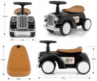 Jezdítko, odrážedlo retro Royce , black