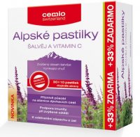 Cemio Alpské pastilky Šalvěj a vitamin C 30+10 pastilek