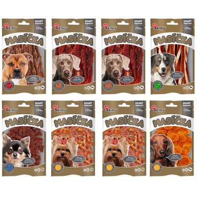 Akinu MASÍČKA pamlsek pro psy 8 balení 75 g