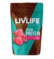 Livlife Vegan Protein s lyofilizovanou malinou 490 g Livlife Vegan Protein s lyofilizovanou malinou 490 g
