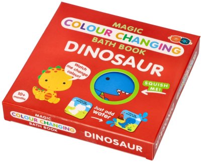 Barney&Buddy Kouzelná knížka do vany  - Dinosaurus - červená