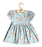 Baby Nellys Bavlněné šatičky s ozdobným rukávkem Koala, , sv. modré, vel. 86 vel. 86