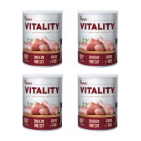 Akinu VITALITY Kuře jemně krájené konzerva pro psy 4 x 400 g