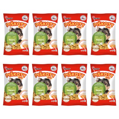 Akinu Mini piškoty s vápníkem pamlsek pro psy 8 x 120 g
