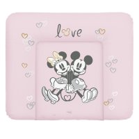 Ceba Podložka přebalovací měkká na komodu (85x72) Disney Minnie & Mickey Pink