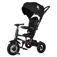 QPlay Tříkolka Rito air gel (Rubber) Black, věk 10-72 měsíců