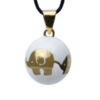 Bola těhotenská rolnička ESSENTIALS Golden Elephants