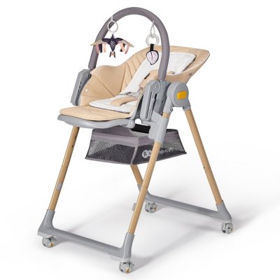 Kinderkraft Židlička jídelní Lastree Wood, Premium