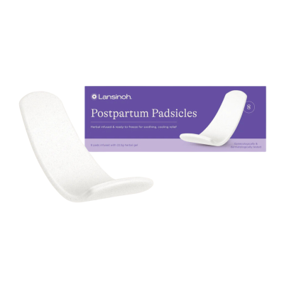 Lansinoh Vložky poporodní Padsicles chladivo-uklidňující v bylinné směsi, 8 ks