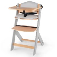 Kinderkraft Židlička jídelní Enock s polstrováním Grey wooden 1 ks