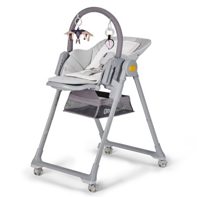 Kinderkraft Židlička jídelní Lastree Grey, Premium