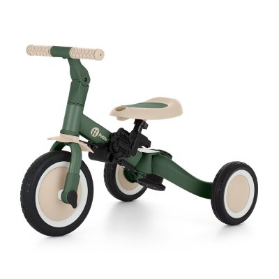 Petite&Mars Tříkolka multifunkční 5v1 Turbo Misty Green