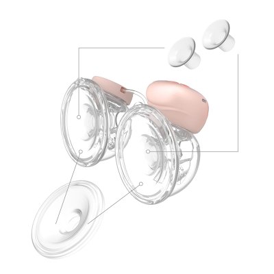 Babyono Náhradní díly k odsávačce Twinny Double, Handfree