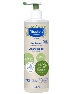 Mustela Mycí gel na tělo a vlasy BIO 400 ml
