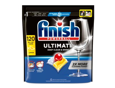 Finish Ultimate All in 1 Lemon kapsle do myčky 120 ks