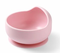 Babyono Silikonová miska s přísavkou - růžová